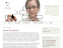 Tablet Screenshot of centreforcoaching.co.za